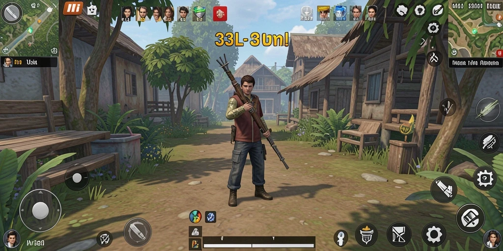 Tampilan gameplay 33L yang menarik dan penuh warna.