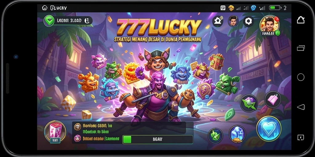 Tampilan gameplay dari 777LUCKY yang penuh strategi.