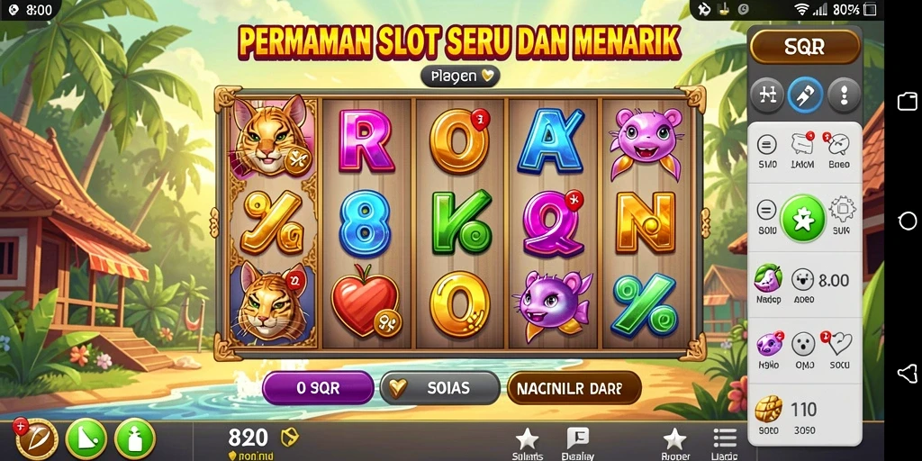 Tampilan gameplay Slot 8QR yang seru dan menarik.