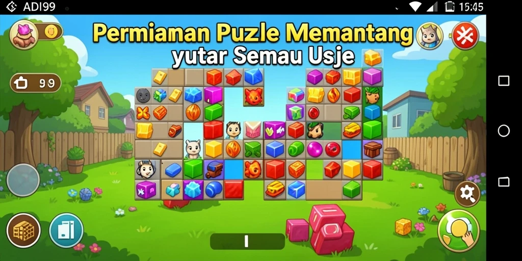 Tampilkan gameplay seru dan tantangan pada level puzzle
