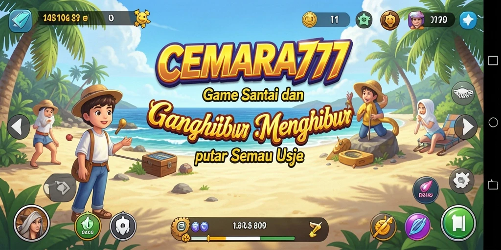 Tampilan utama CEMARA777 dengan grafik menarik dan gameplay seru.