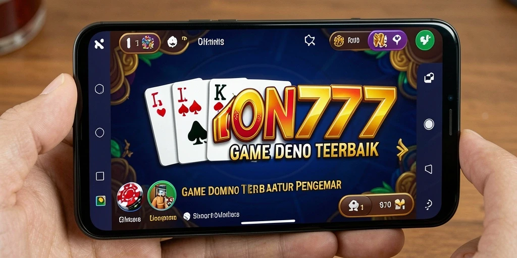 Tampilan menarik dari gameplay Domino di IKON777.