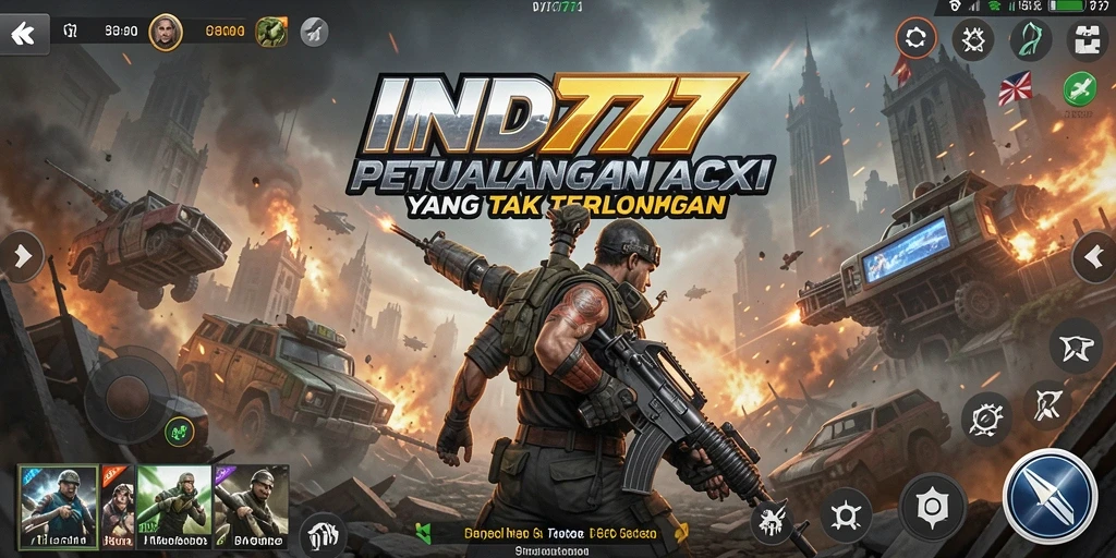 Tampilan gameplay yang mendebarkan dari IND777 dengan aksi cepat dan grafis memukau.