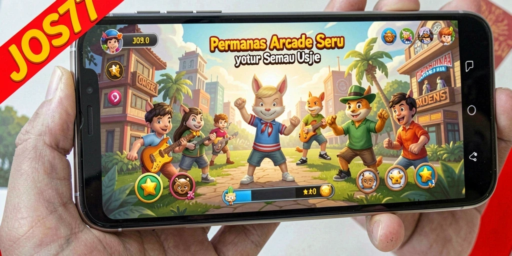 Tampilan gameplay seru dan warna-warni dari JOS77.