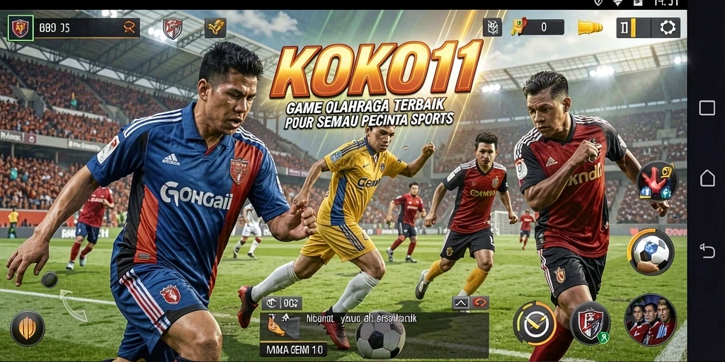 Tampilan gameplay KOKO11 yang seru dan menegangkan di lapangan.