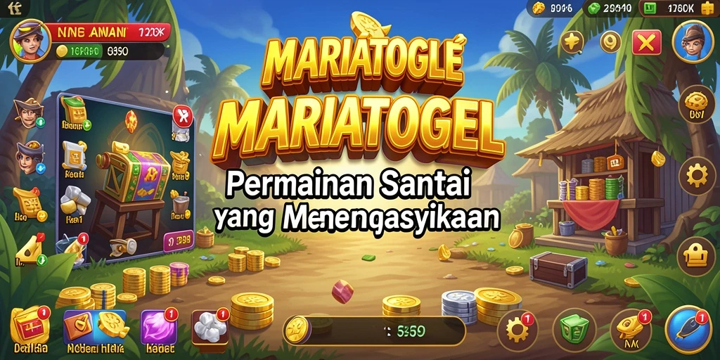 Tangkapan layar MARIATOGEL menampilkan gameplay santai yang menyenangkan.