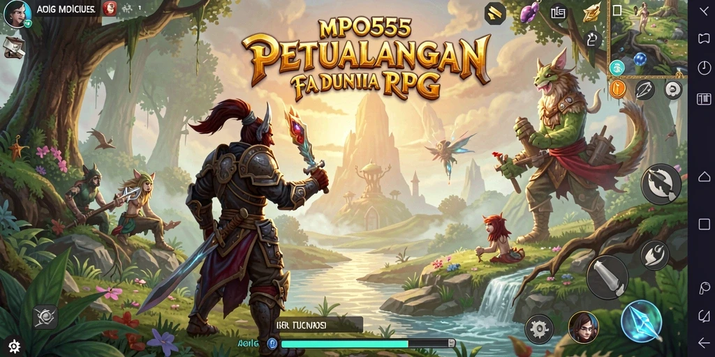 Tampilan gameplay RPG MPO555 yang mendebarkan dan penuh aksi.