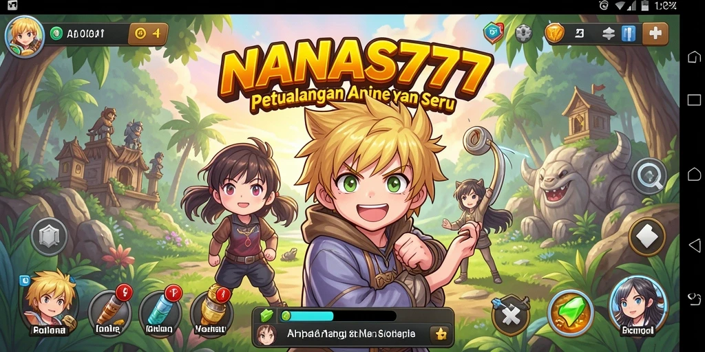 Tampilan seru dari gameplay NANAS777 yang penuh warna.
