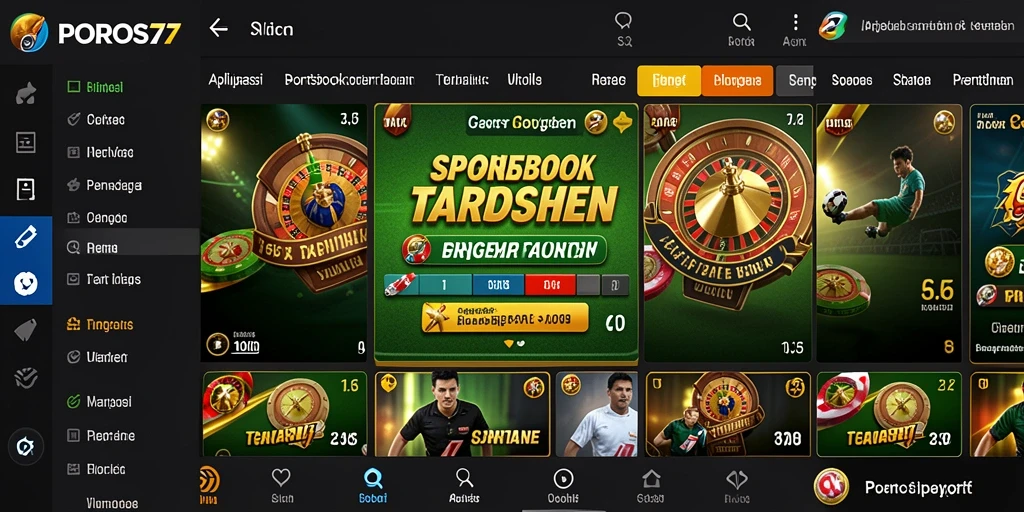Tampilan menarik di POROS77 saat bertaruh pada pertandingan.