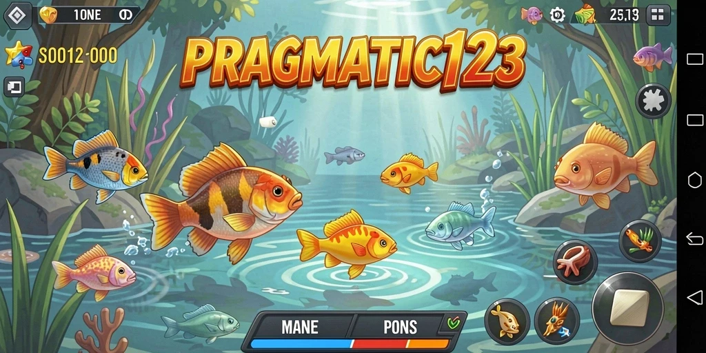 Tangkapan ikan besar dalam permainan PRAGMATIC123 yang menampilkan grafis memukau.