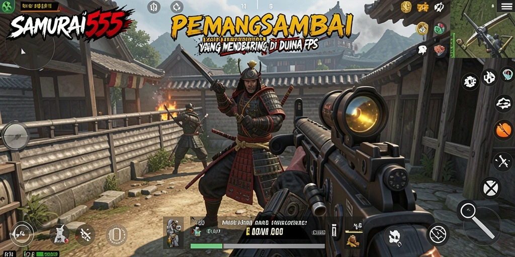 Tampilan gameplay epik dari SAMURAI555 yang memukau dan mendebarkan.