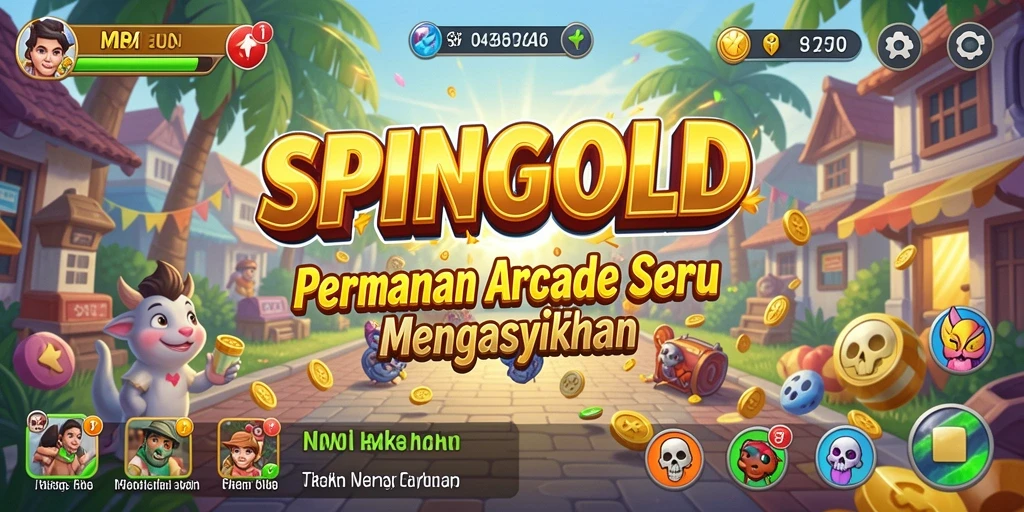 Gameplay SPINGOLD yang menarik dan mendebarkan dalam aksi Arcade.