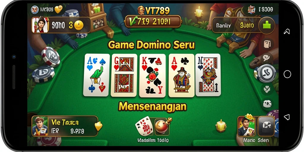 Tampilan gameplay Domino yang menyenangkan di VT789.
